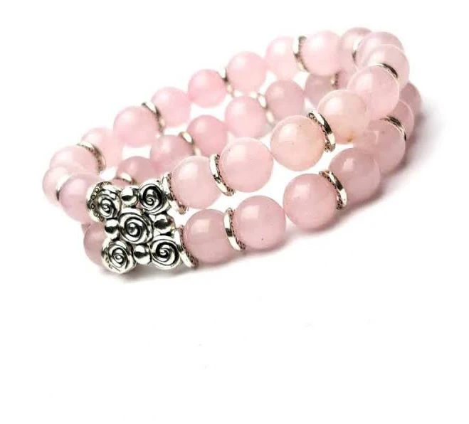 аксесуар БАЛІ, рожевий кварц. Браслет із натурального каменю Дарсана $695