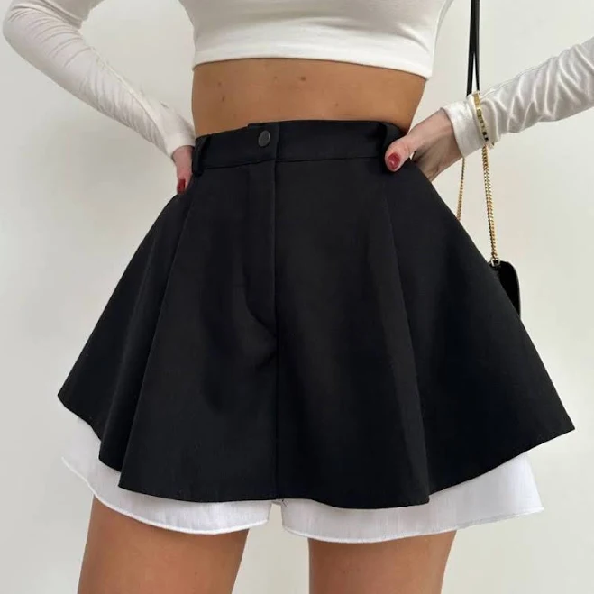 skort Жіночі шорти-спідниця з білою підкладкою, повсякденний стиль Bigl.ua $740