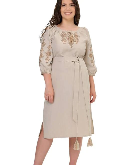 dress Сукня-вишиванка Слобожанка (бежевий) Golfstream.com.ua $799