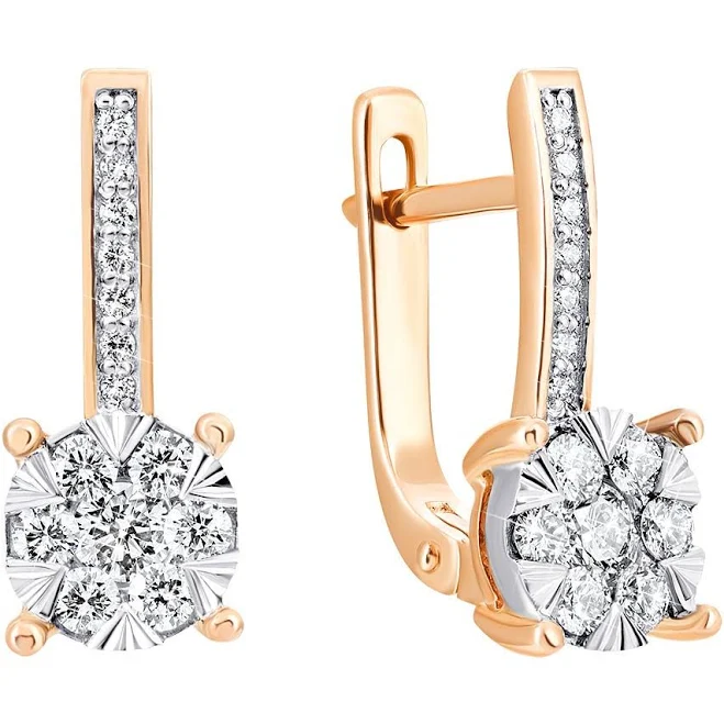 accessory Купити Золоті сережки з діамантами в Інтернет Магазині Золота Країна. Золотий Вік. Акція. Знижки Золота Країна $83688