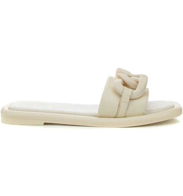 shoes Жіночі шльопанці бежеві натуральна шкіра Sandalino $999