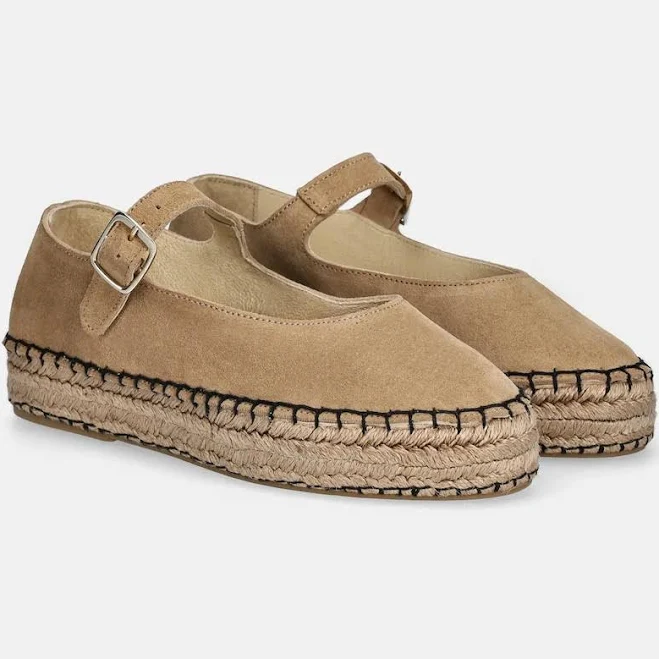 shoes Замшевые эспадрильи Answear.LAB цвет бежевый на платформе answear.ua $2099