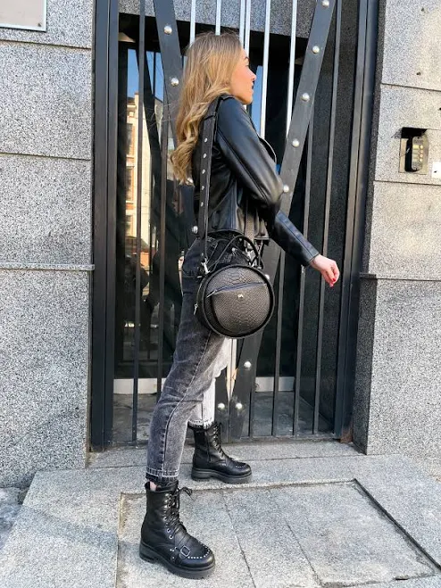 bag Сумка кругла big чорна шкіряна pvdesigner.com.ua $4300