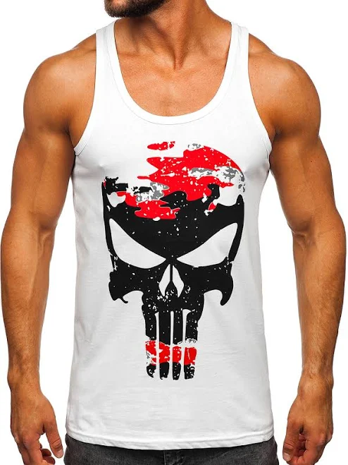 top Біло-червона майка борцовка з принтом Bolf 14849A bolf.ua $549