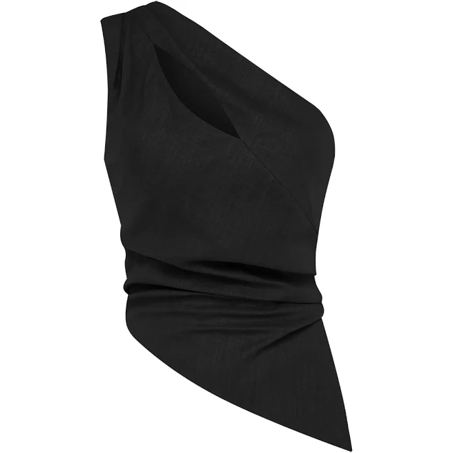 top Топ з вирізом попереду чорний Cher'17 CHER'17 $1199