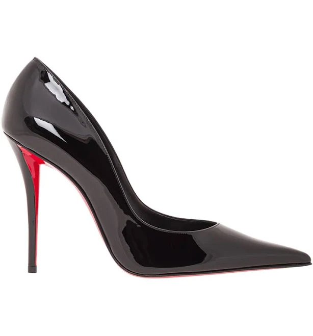 shoes Christian Louboutin класичні чорні лаковані човники на високих підборах - розмір 36,37,40,41,41.5, Крістіан Лубутен, для жінок, чорний, 100% Domino.ua $61700