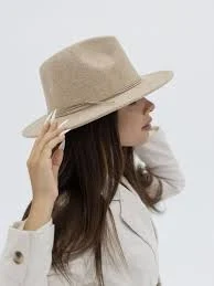 accessory Вовняний капелюх федора D.Hats колір бежевий dhats.ua $1280