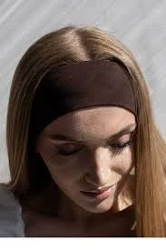 accessory Пов'язка жіноча на голову рівна D.Hats коричневого кольору dhats.ua $280