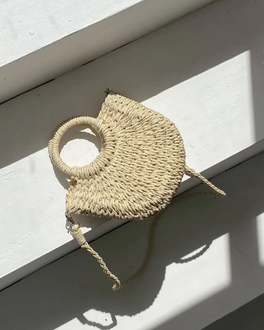 bag Сумка плетена з рафію D.Hats молочного кольору D.Hats $740