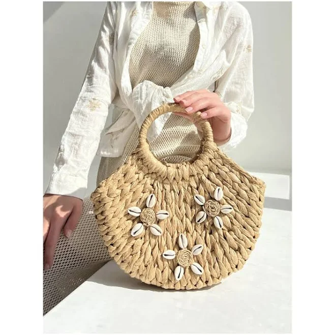 bag Сумка плетена з мушлями D.Hats бежева ROZETKA $980