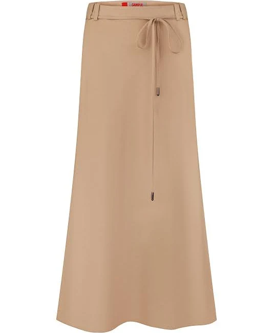 skirt Лляна бежева спідниця міді в стилі сафарі Алфея DolceDonna Dolcedonna $1740