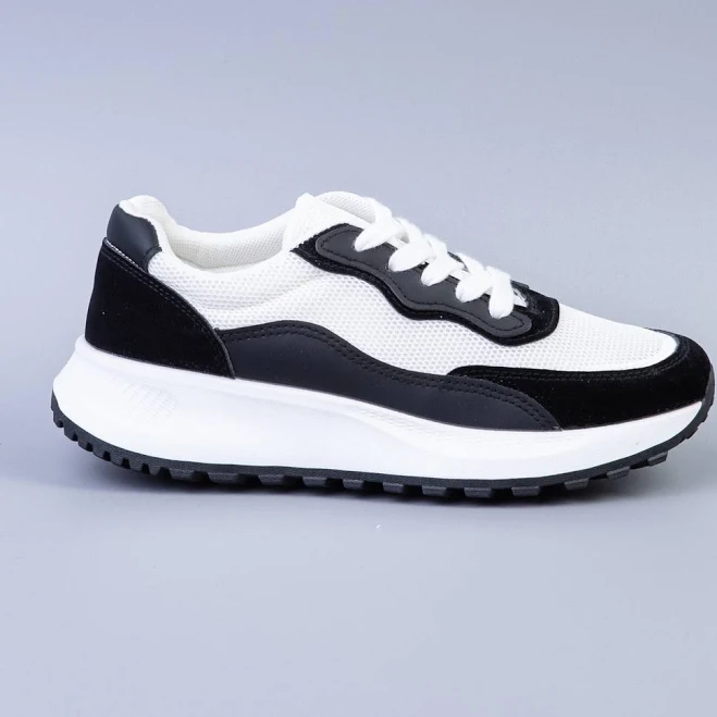 shoes Кросівки жіночі білі з чорними вставками (EL1007-2) 38 Материк $764.15