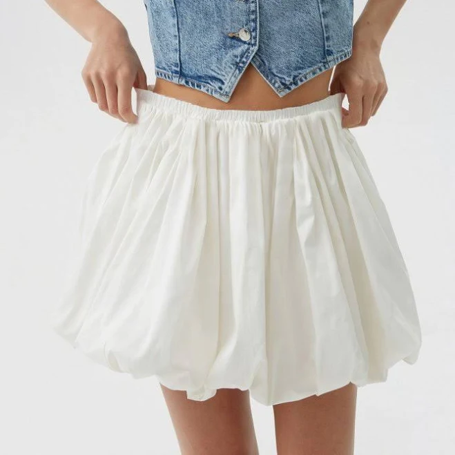 skirt Estro Спідниця-балон міні біла / розмір Estro $1190
