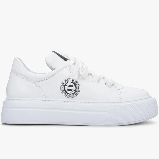 shoes Estro Кеди на платформі шкіряні білі / розмір Estro $2990