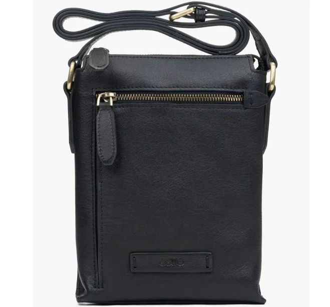 bag Estro Сумка-месенджер шкіряна чорна / розмір Estro $4190