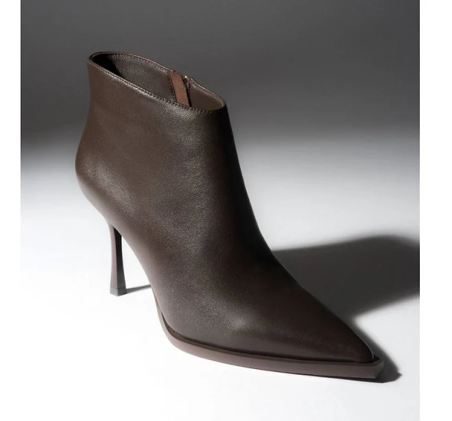 shoes Estro Ботильйони шкіряні коричневі / розмір Estro $5290