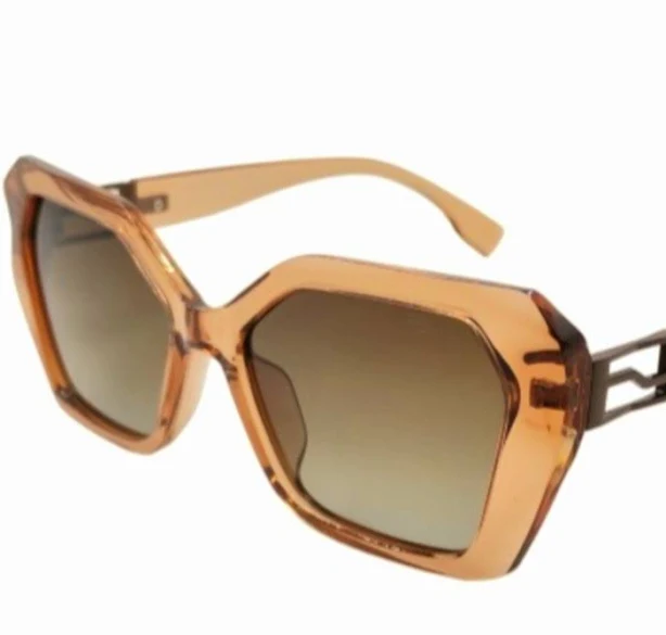 accessory Солнцезащитные женские поляризованные очки FF оправа коричневая оливковые линзы Anasol-style.com.ua $590