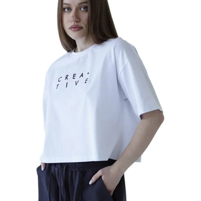 кроп-топ Кроп-топ женский FTW-24-4 лето M белый. GBI 14067 Babyplus $317