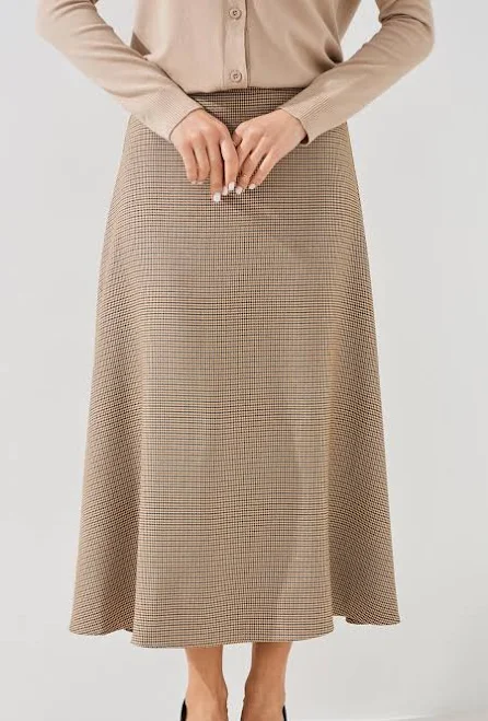 skirt Спідниця з візерунком жіноча GENUA G011230-0002 XS Бежевий termincin.ua $799