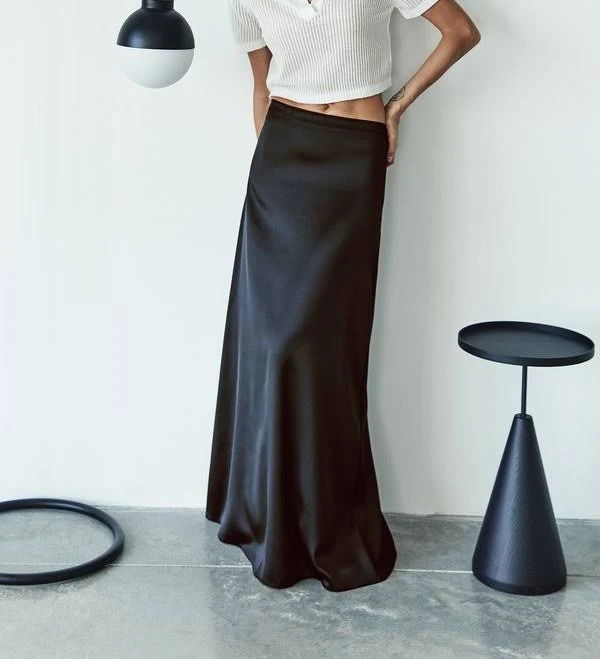 skirt Gepur атласна спідниця максі gepur.com $1399