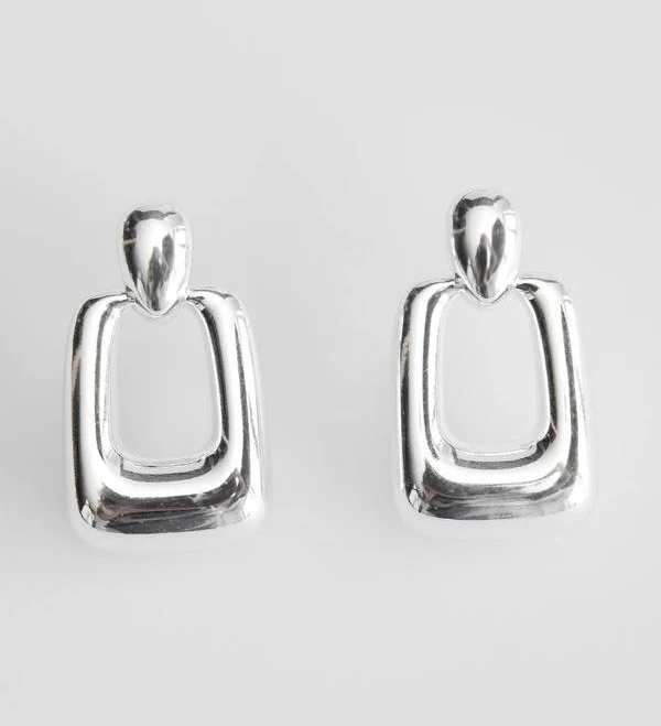 accessory Gepur Сріблясті сережки геометричної форми gepur.com $399