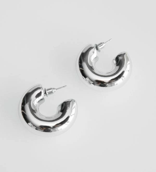 accessory Gepur Сріблясті сережки круглої форми gepur.com $399