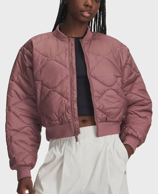 outerwear Жіночий рожевий бомбер Heritage Bomber Рожевий S Under Armour 6000638-651 md-fashion.ua $7192