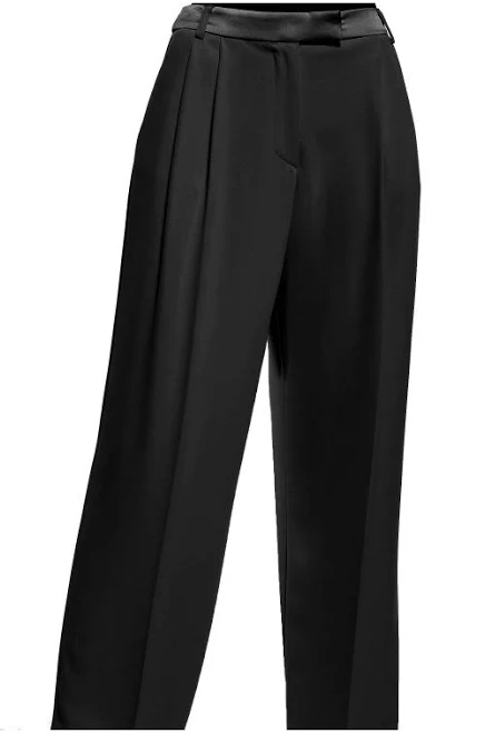 pants Чорні широкі штани з високою талією IMPERIAL PES0JHX Italiamix $2956