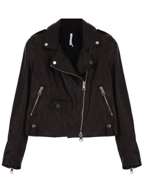 outerwear Чорна шкіряна куртка косуха IMPERIAL V3025620 Italiamix $14995