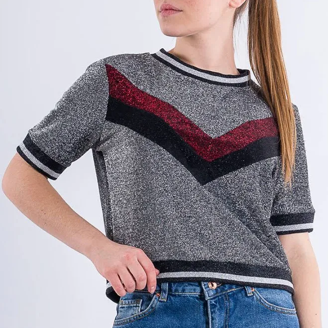 top Jennyfer Блестящий топ Серебристый freestyleshop.com.ua $114.4