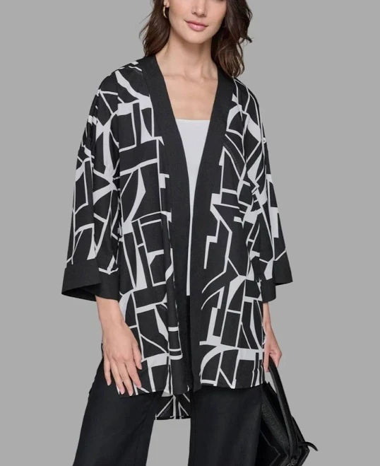 bottom Жіноча легка накидка-кімоно з принтом Karl Lagerfeld чорний Intimo.ua - Lingerie & Fashion $3627