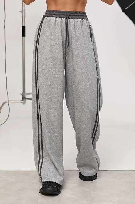 pants Широкі спортивні штани з лампасами - сірий цвет, L Lurex $1400