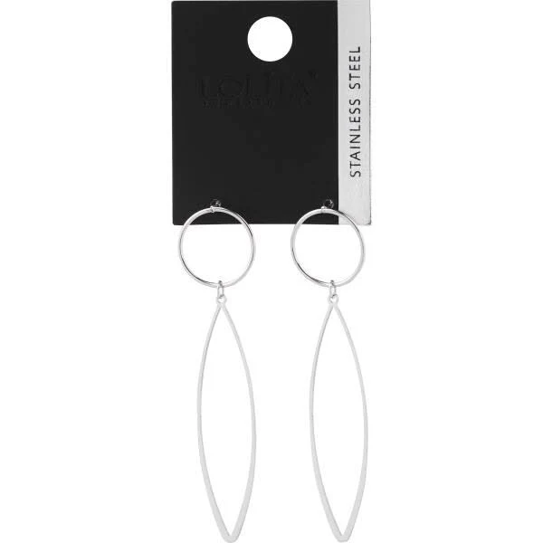 accessory Сережки жіночі, коло і крапля, сріблясті - Lolita Accessories Makeup $173