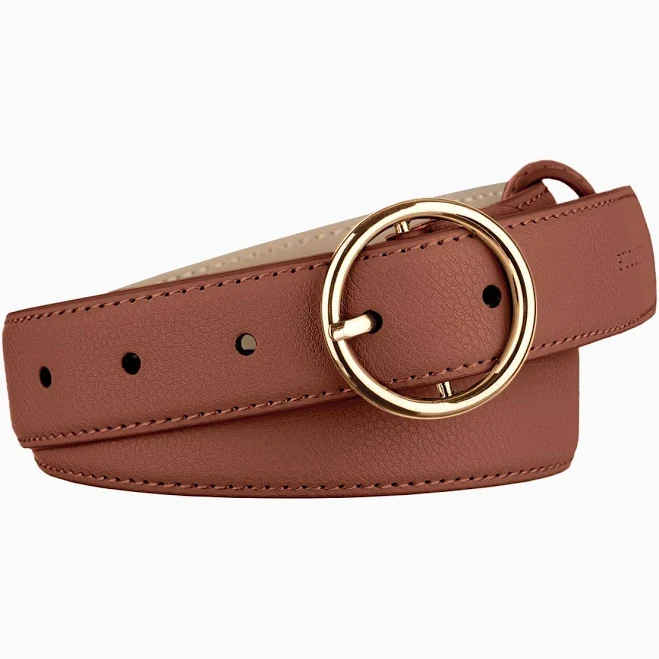 accessory Жіночий шкіряний ремінь з декоративною пряжкою розмір m коричневий Puccini UA $739