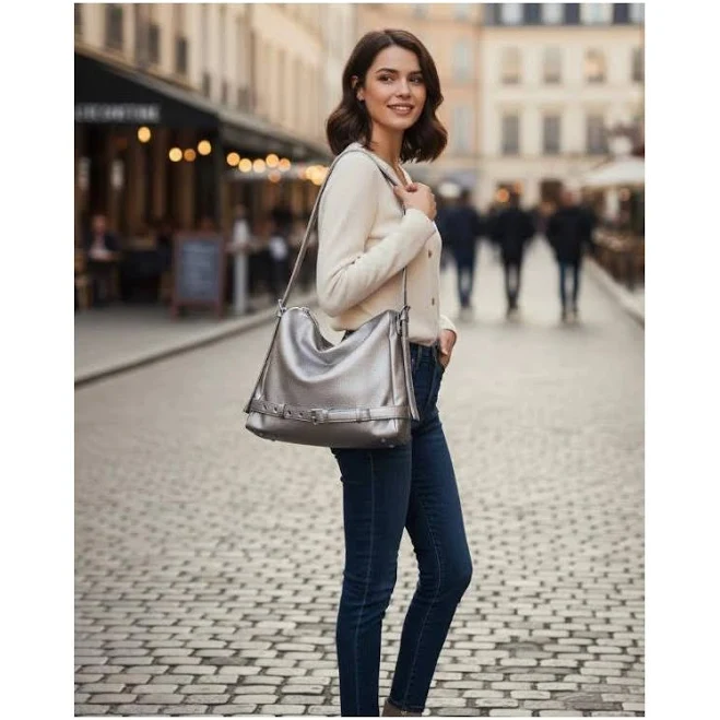 bag Жіноча сумка тоут з екошкіри M1059-3 Silver. Сумки ROZETKA $879