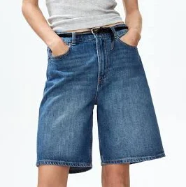 shorts Moda Damska - Джинсові шорти-бермуди Блакитний Денім - Size: 34 - H&M H&M $1179