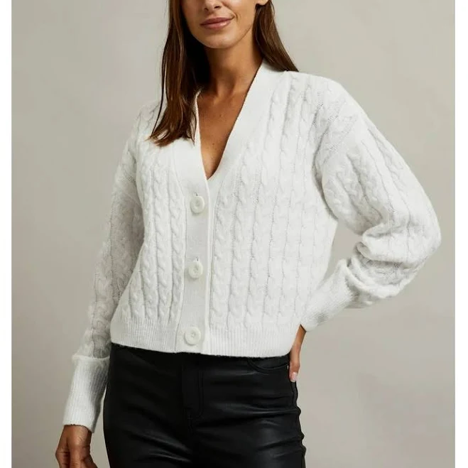 jacket Кардиган в'язаний жіночий Moodo Z-SW-4521 M Білий (5904152500331). Жіночі кардигани ROZETKA $961