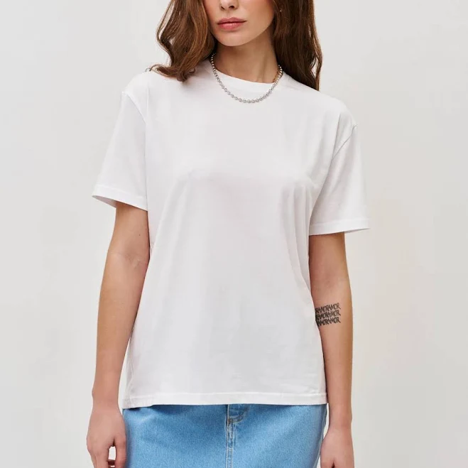 top Біла базова футболка з бавовни MUSTHAVE MustHave $1199