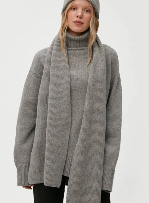 accessory В'язаний сірий кашеміровий шарф MUSTHAVE MustHave $3999