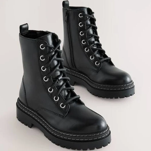 shoes NEXT Шкіряні масивні чоботи на шнурівці EU Next Ukraine $1647