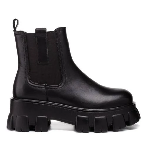 shoes Черевики жіночі чорні на масивній підошві Oeego 1495Б marigo.in.ua $2095