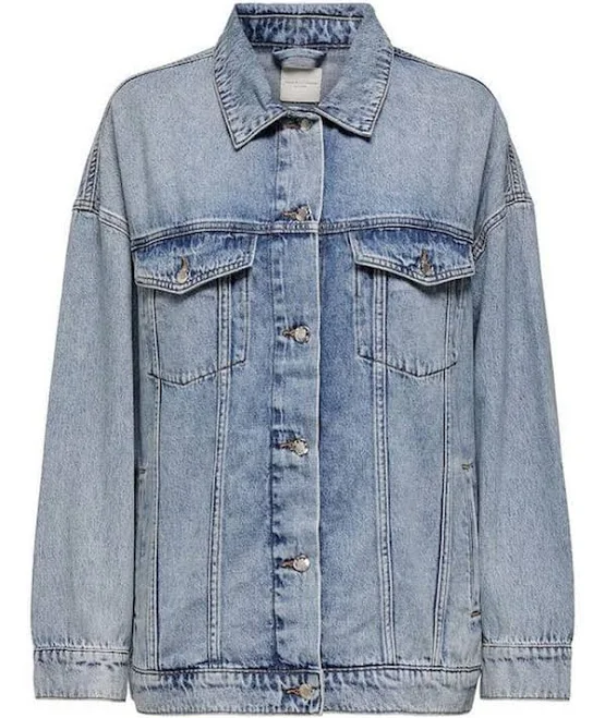 outerwear Джинсова куртка оверсайз, блакитний, Only, жіноча модель. Indi-Go $807