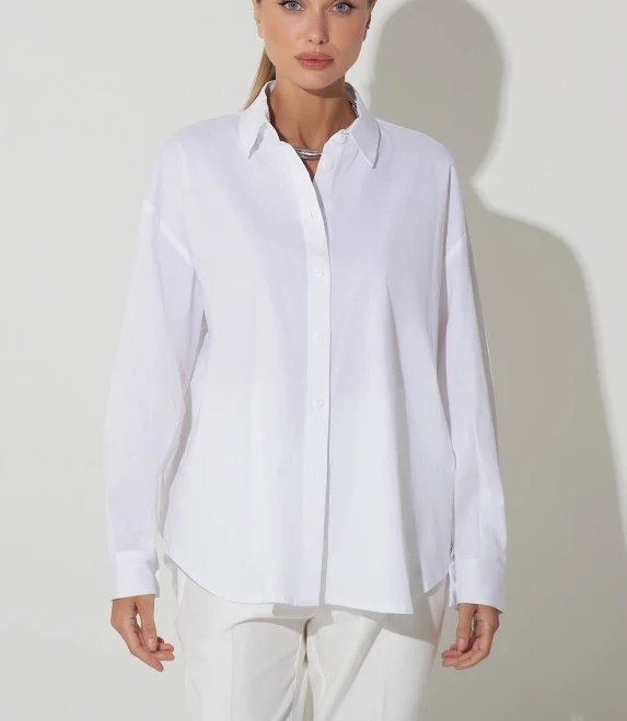 top Біла oversize сорочка VOVK VOVK $1599