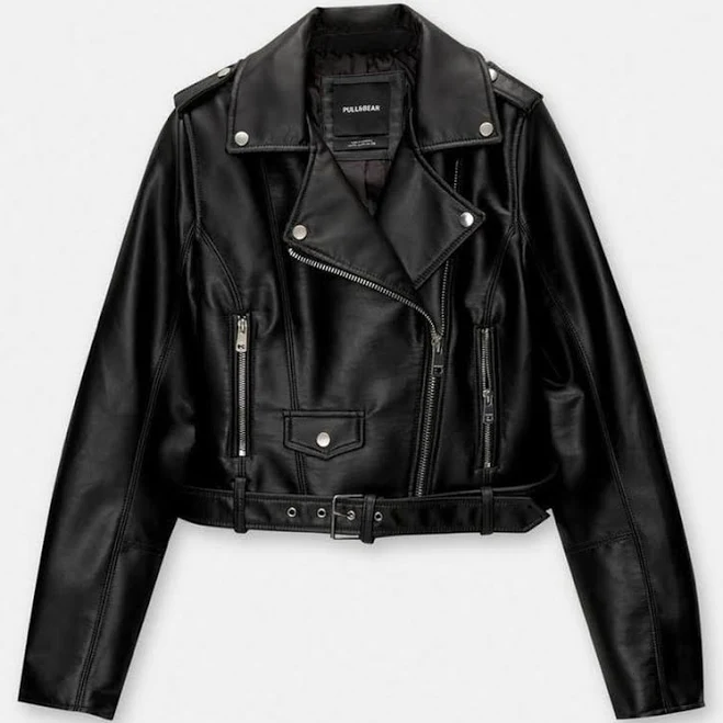 outerwear Чорна шкіряна куртка/косуха pull&bear Shafa $1550