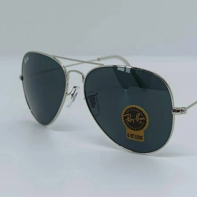 accessory Сонцезахисні Окуляри RB Aviator 3026 Black Silver Лінза СКЛО. Сонцезахисні окуляри ROZETKA $650