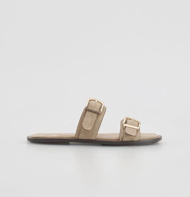 shoes Reserved - Шльопанці з пряжками - бежевий - 372IC-80X Reserved $1199