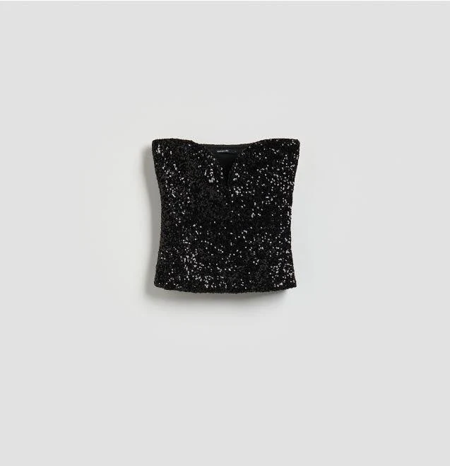 top Reserved - Топ із паєтками - чорний - 463KL-99X Reserved $1199