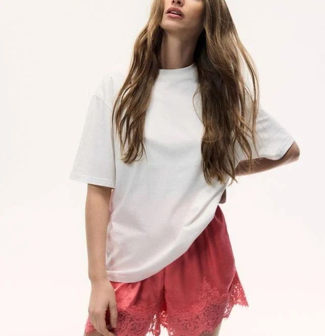 top Reserved - Бавовняна футболка оверсайз - білий - ZR418-00X Reserved $459