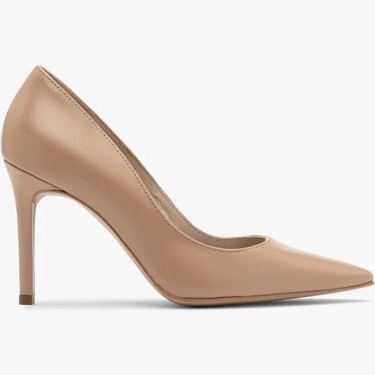 shoes Туфлі човники шкіряні жіночі RYLKO на високих підборах р. 39 Бежевий (9U200_T3 _1IG) ЕПІЦЕНТР $5980