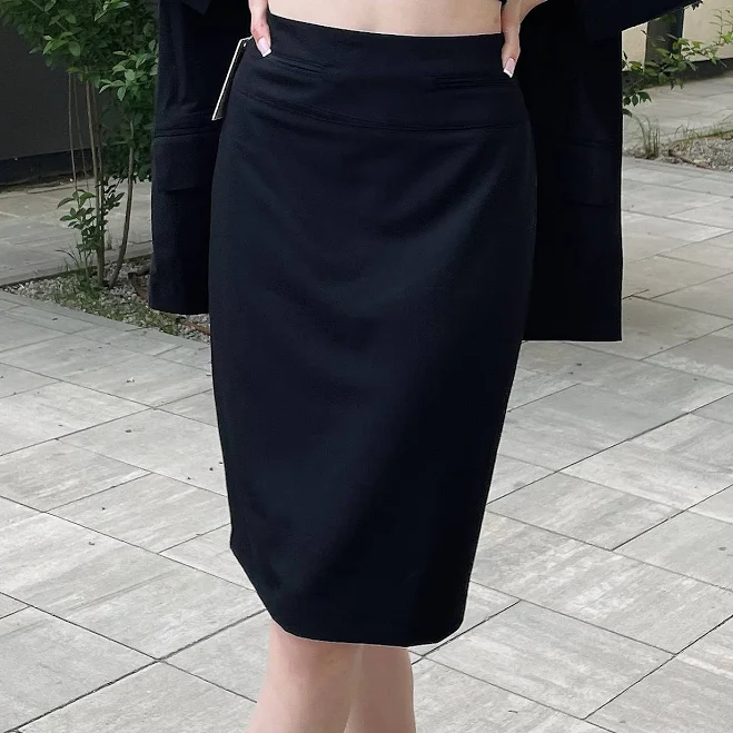 skirt Спідниця олівець чорна з високою посадкою в талії S/M LadyLike $820